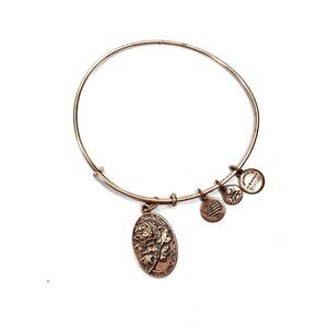 Alex and Ani Mom Charm Bracelet Rose Gold Finish - Expands 2"- 3.5"